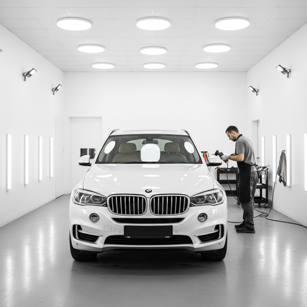 Detalle de BMW en cabina